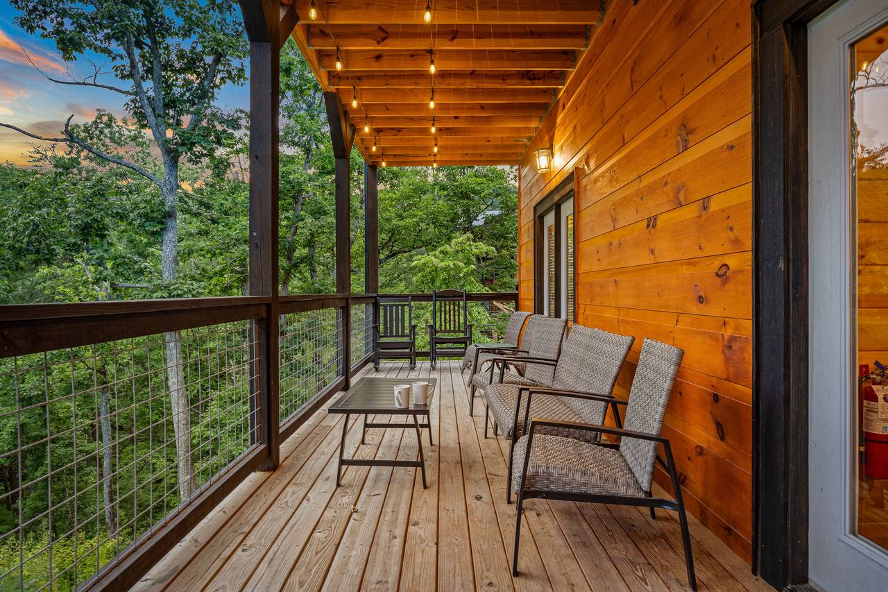 Back deck seating Back deck seating