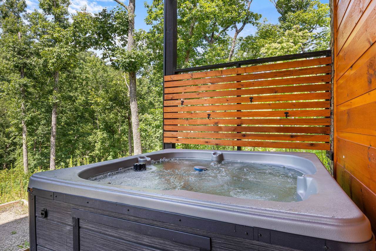 Private outdoor hot tub Private outdoor hot tub