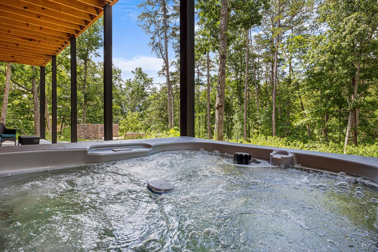 Private outdoor hot tub Private outdoor hot tub