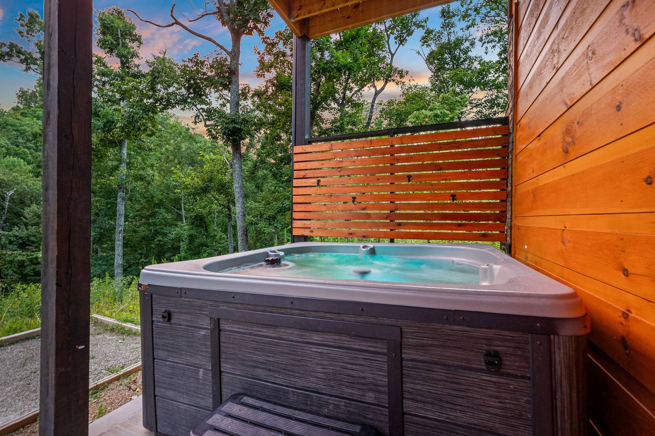 Private outdoor hot tub Private outdoor hot tub