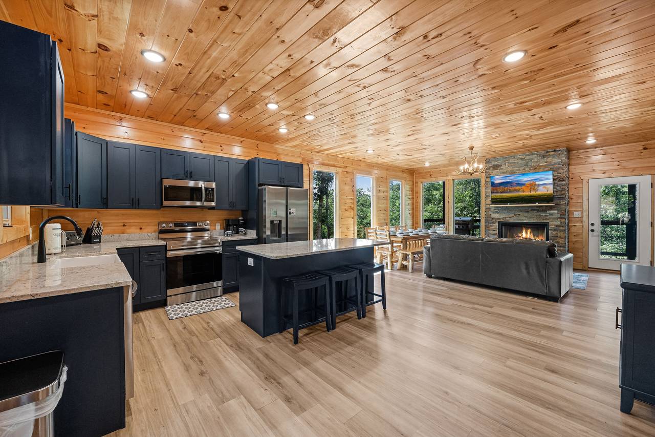 Entry level open floor plan Entry level open floor plan