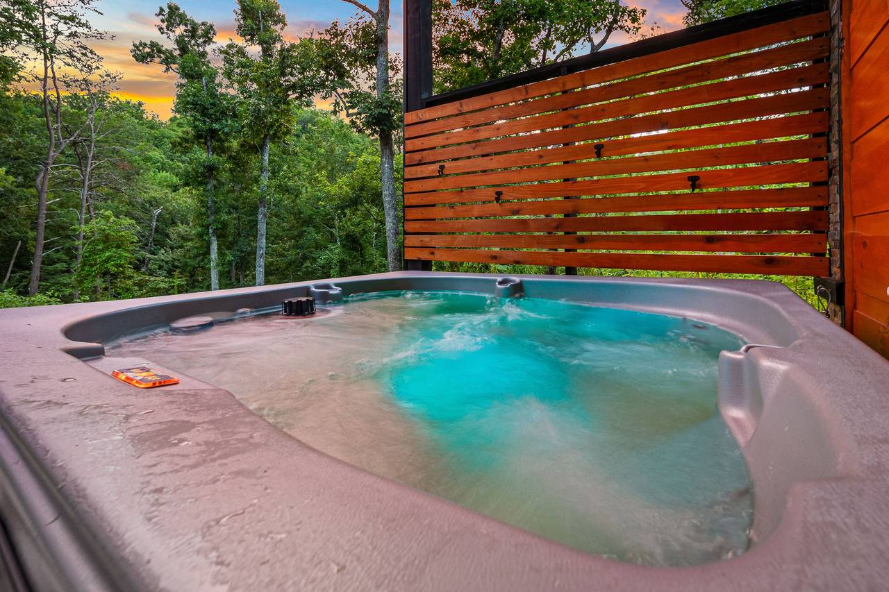 Private outdoor hot tub Private outdoor hot tub