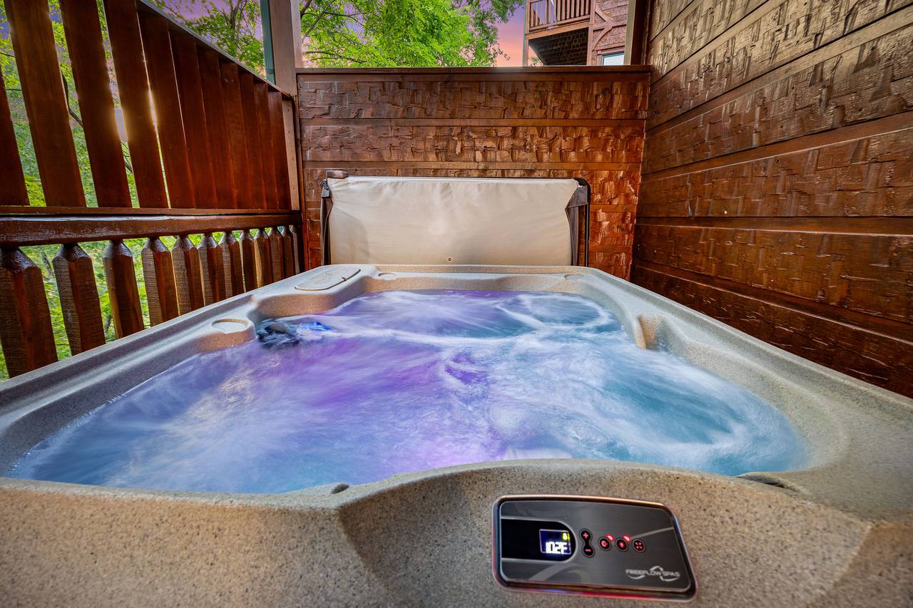 Private outdoor hot tub Private outdoor hot tub