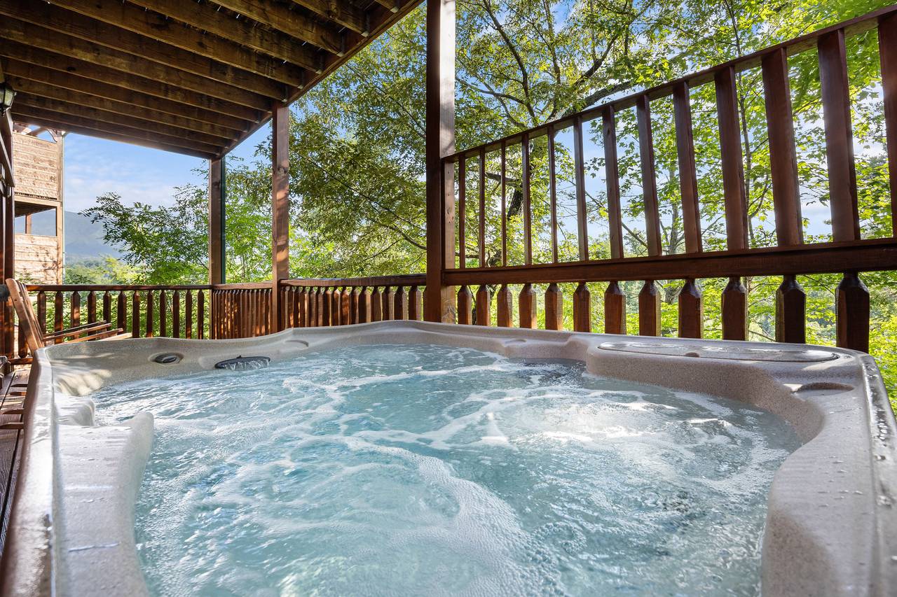Private outdoor hot tub Private outdoor hot tub