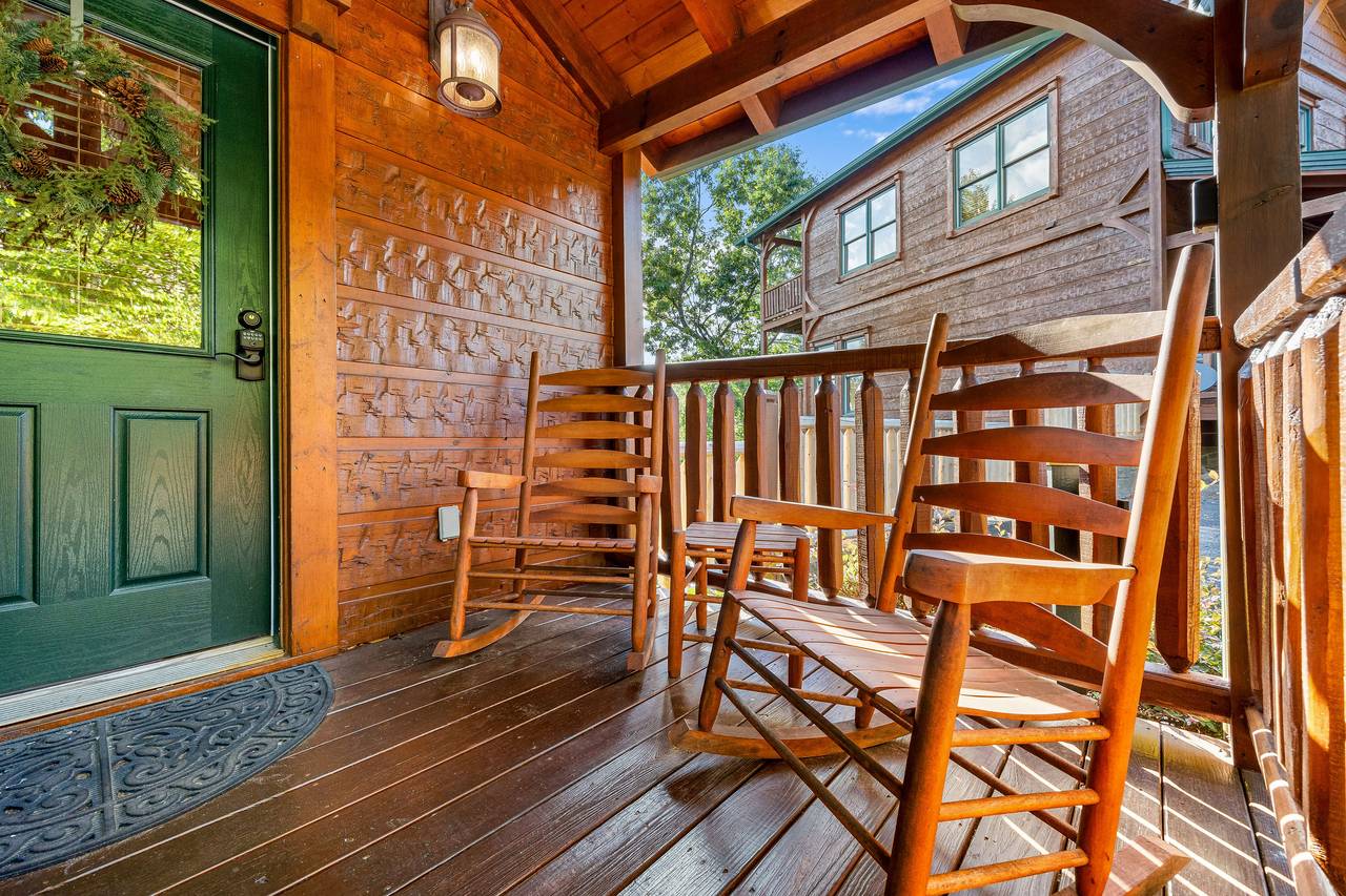 Front porch deck seating Front porch deck seating