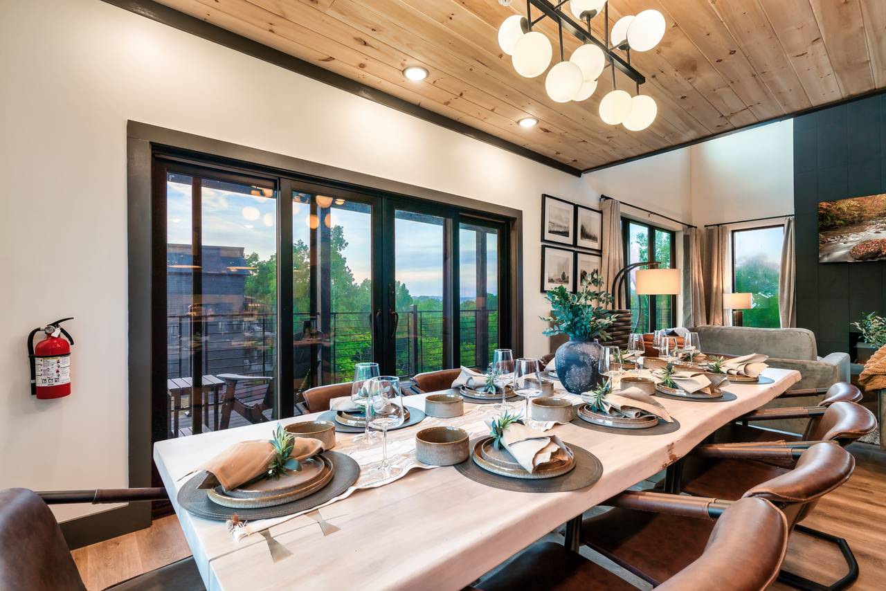 Kitchen island with additional space for serving and seating. Kitchen island with additional space for serving and seating.