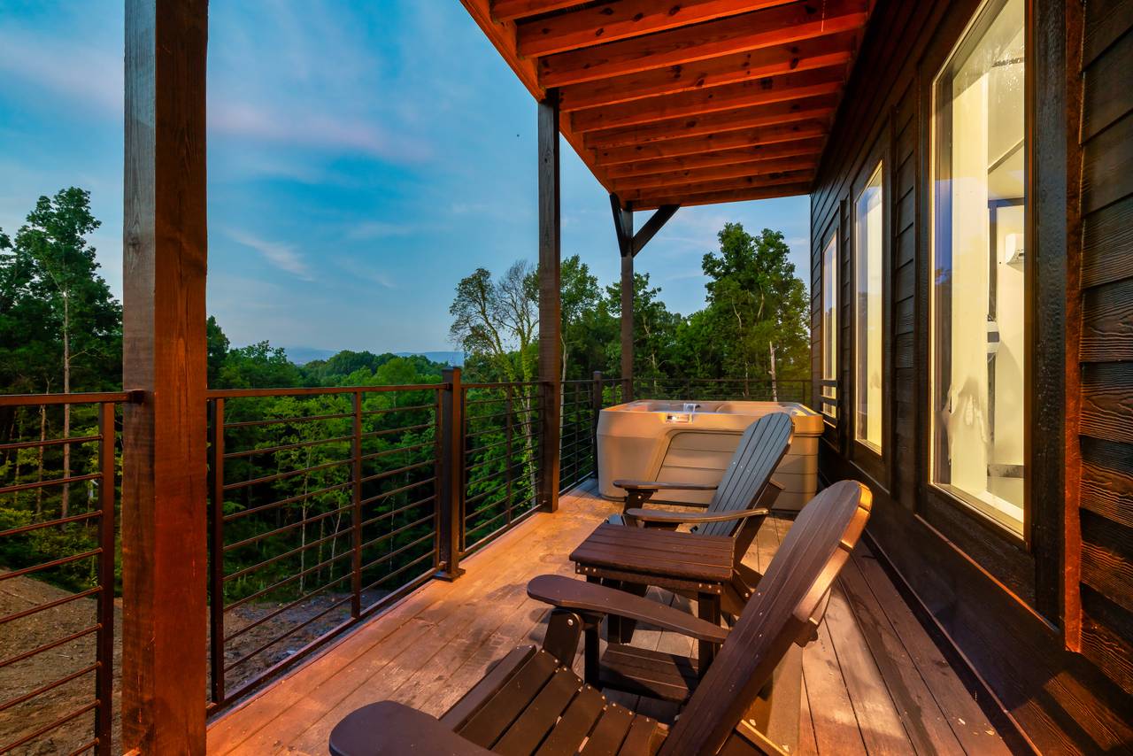 Outdoor seating with views of The Great Smoky Mountains! Outdoor seating with views of The Great Smoky Mountains!