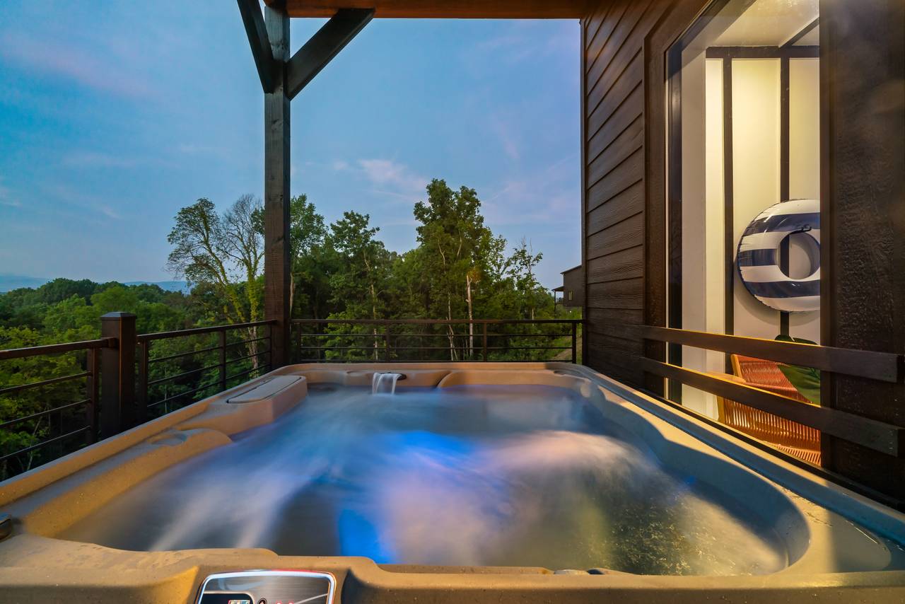 Soak your troubles away in your own private hot tub! Soak your troubles away in your own private hot tub!