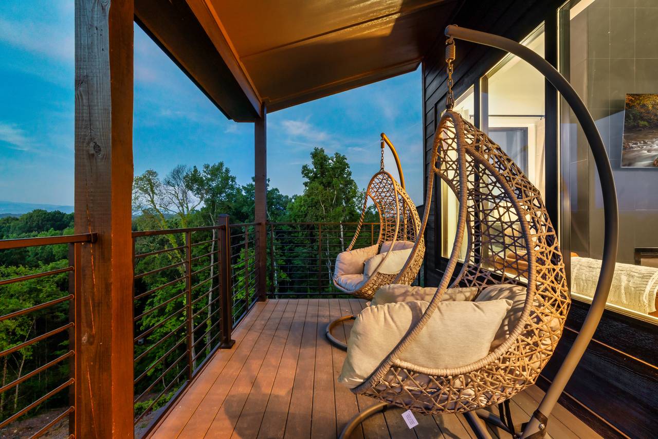 Outdoor seating with views of The Great Smoky Mountains! Outdoor seating with views of The Great Smoky Mountains!