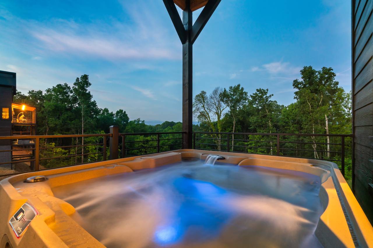 Soak your troubles away in your own private hot tub! Soak your troubles away in your own private hot tub!