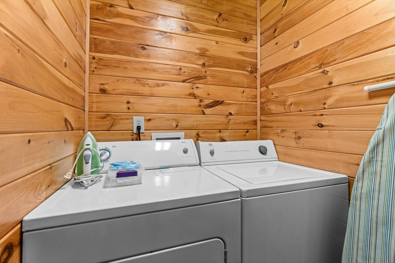 Washer & dryer provided for guest convenience Washer & dryer provided for guest convenience