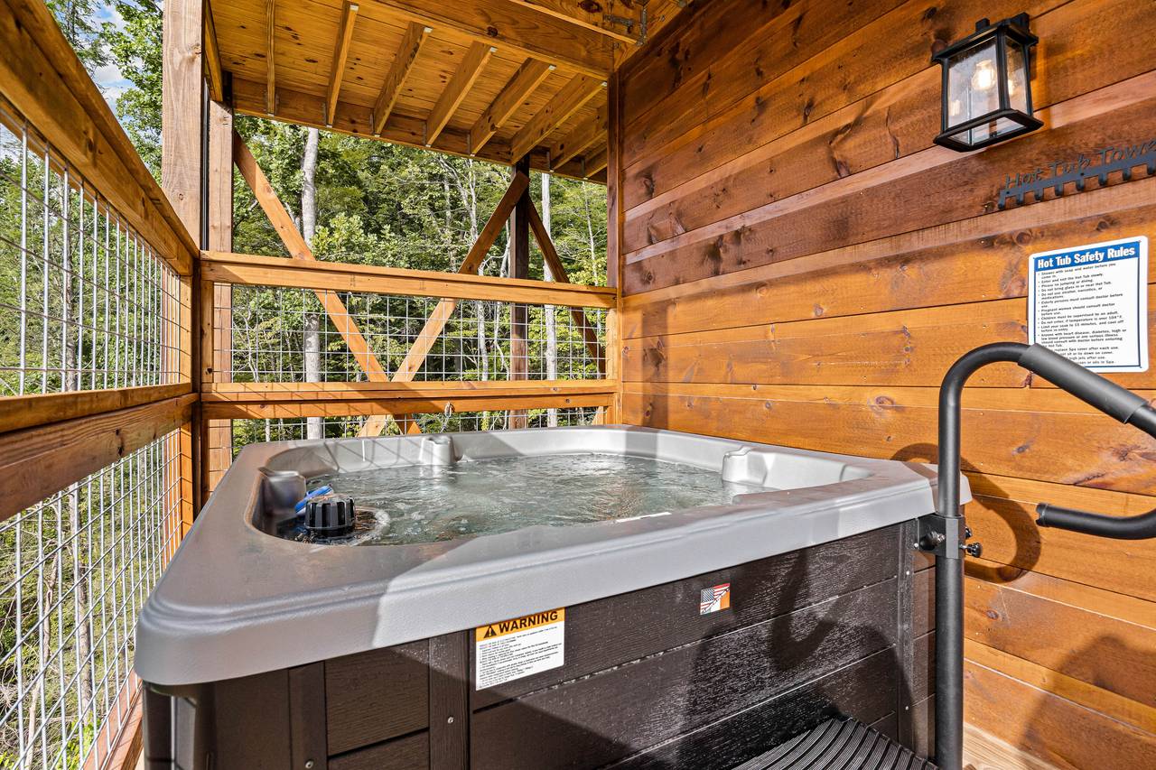 Private hot tub Private hot tub