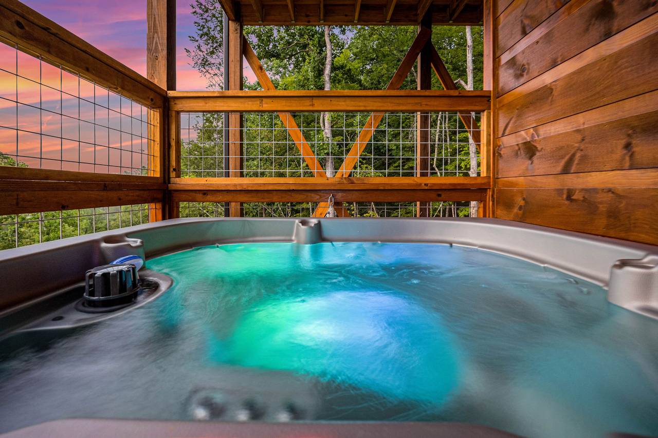 Private hot tub Private hot tub
