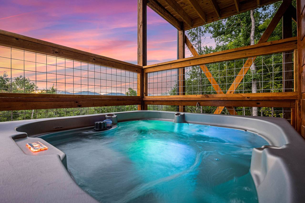 Private hot tub Private hot tub
