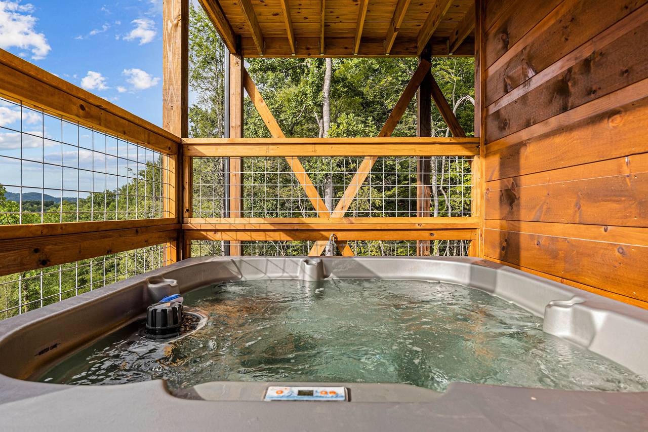 Private hot tub Private hot tub