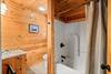 Ensuite full bathroom with tub shower combo Ensuite full bathroom with tub shower combo