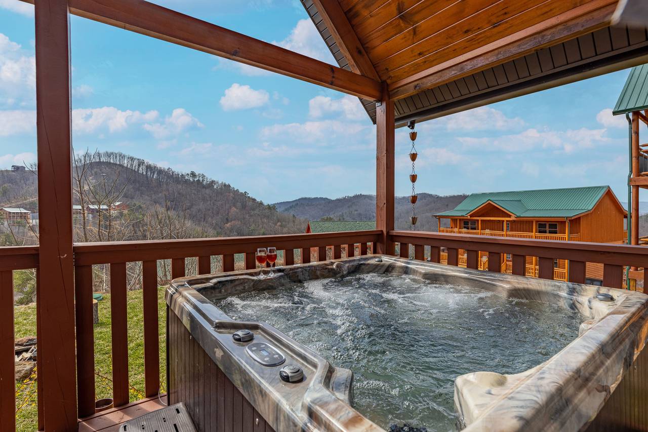 Soak your troubles away in your own private hot tub! Soak your troubles away in your own private hot tub!