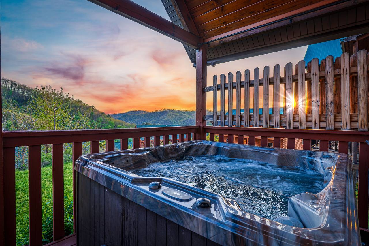 Soak your troubles away in your own private hot tub! Soak your troubles away in your own private hot tub!