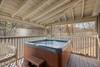 Relax in your private hot tub, covered on the screened porch! Relax in your private hot tub, covered on the screened porch!