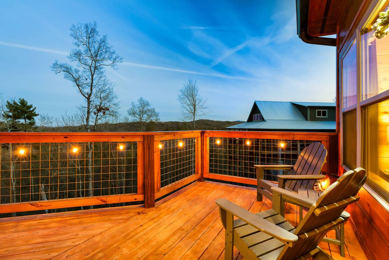 Stargaze or sip your morning coffee with a view of the Smokies! Stargaze or sip your morning coffee with a view of the Smokies!