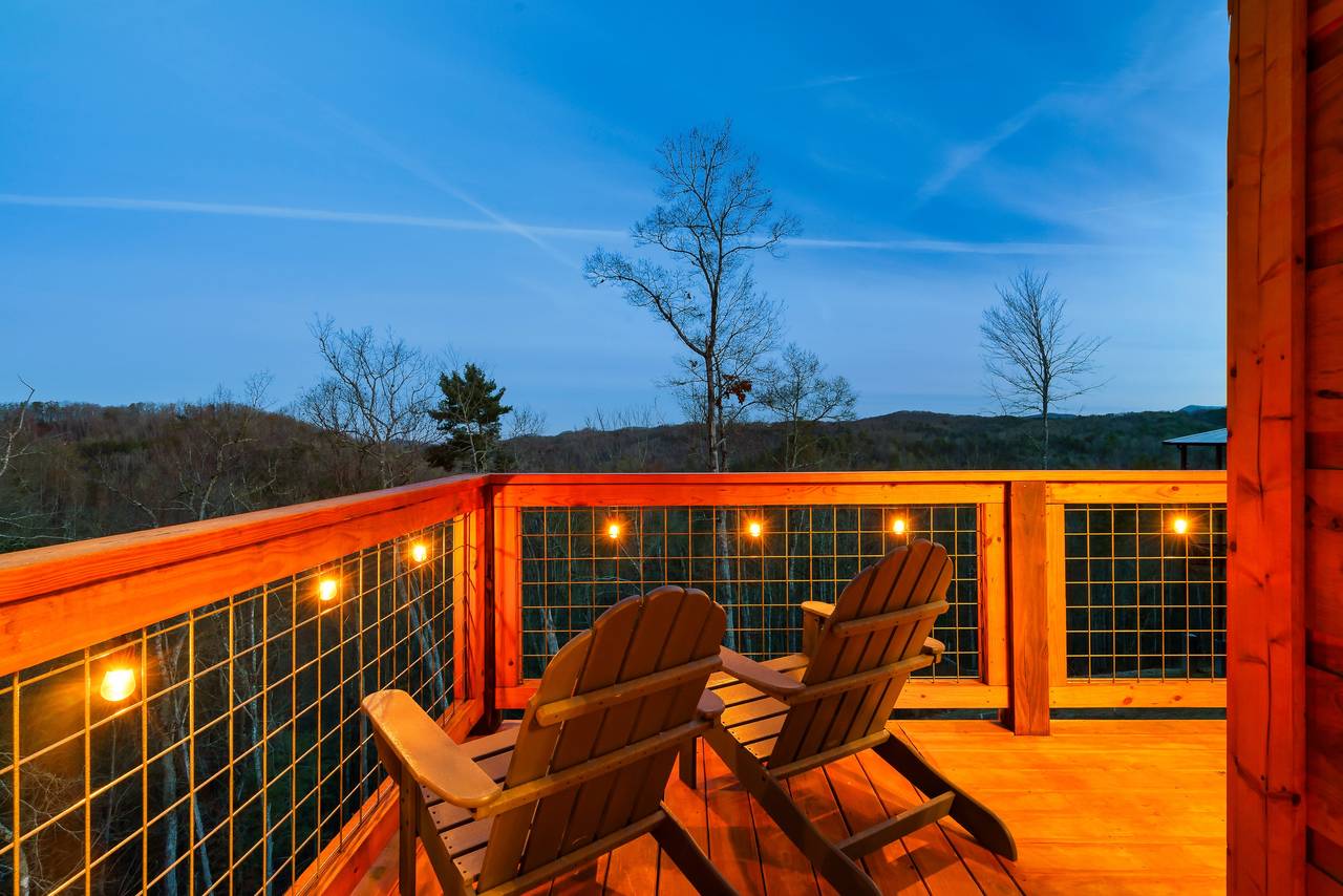 Stargaze or sip your morning coffee with a view of the Smokies! Stargaze or sip your morning coffee with a view of the Smokies!