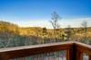 Upper level bedroom balcony with mountain views Upper level bedroom balcony with mountain views