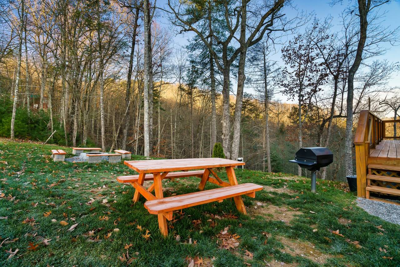 Grill your favorites and have a meal at the picnic table! Grill your favorites and have a meal at the picnic table!