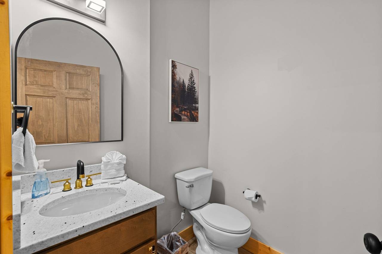 Lower Level Half Bath Near Game Room Lower Level Half Bath Near Game Room