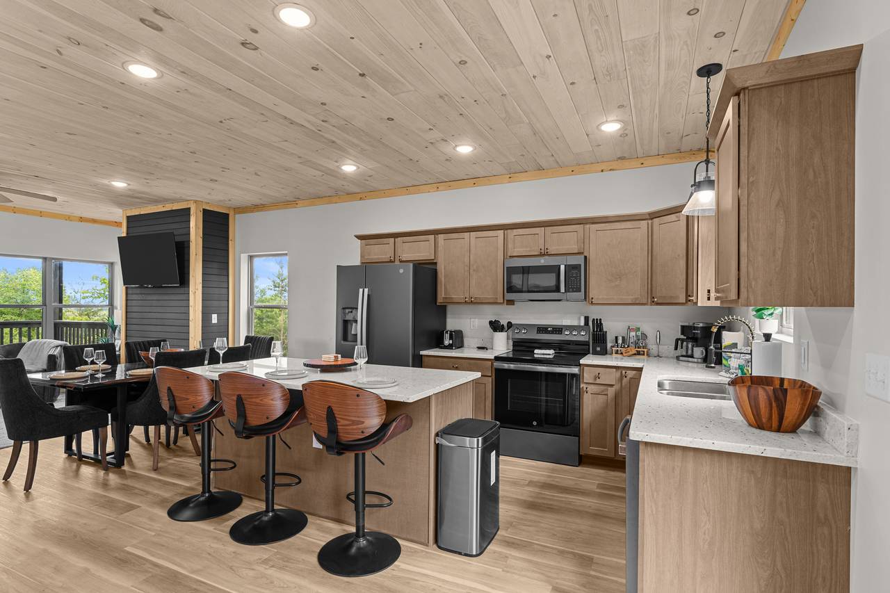 Fully Equipped Kitchen With Stainless Appliances Fully Equipped Kitchen With Stainless Appliances