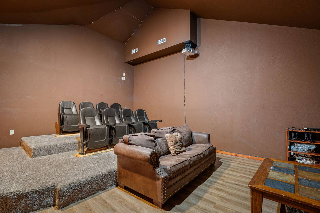 Theater seating for movie night. Theater seating for movie night.