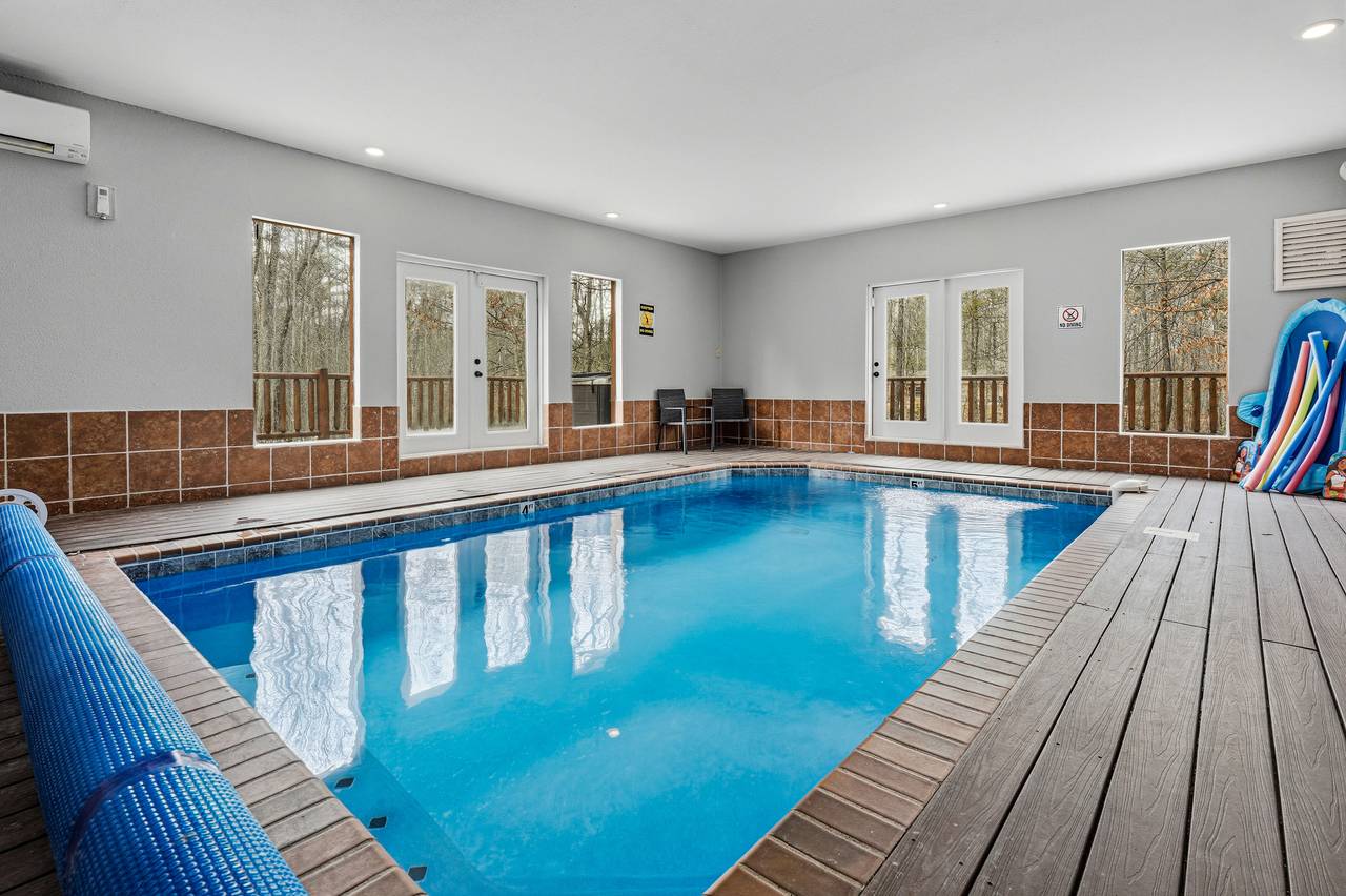 <span class="name">Splish splash in a private indoor heated pool!</span> <span class="name">Splish splash in a private indoor heated pool!</span>