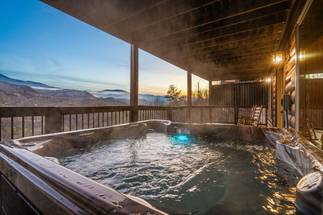 <span class="name">Private Hot Tub With Mountain Views</span> <span class="name">Private Hot Tub With Mountain Views</span>