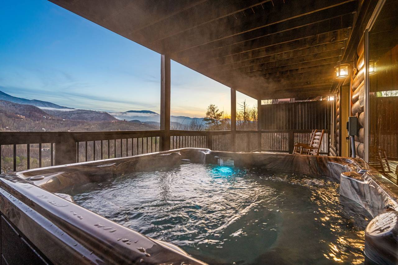 <span class="name">Private Hot Tub With Mountain Views</span> <span class="name">Private Hot Tub With Mountain Views</span>