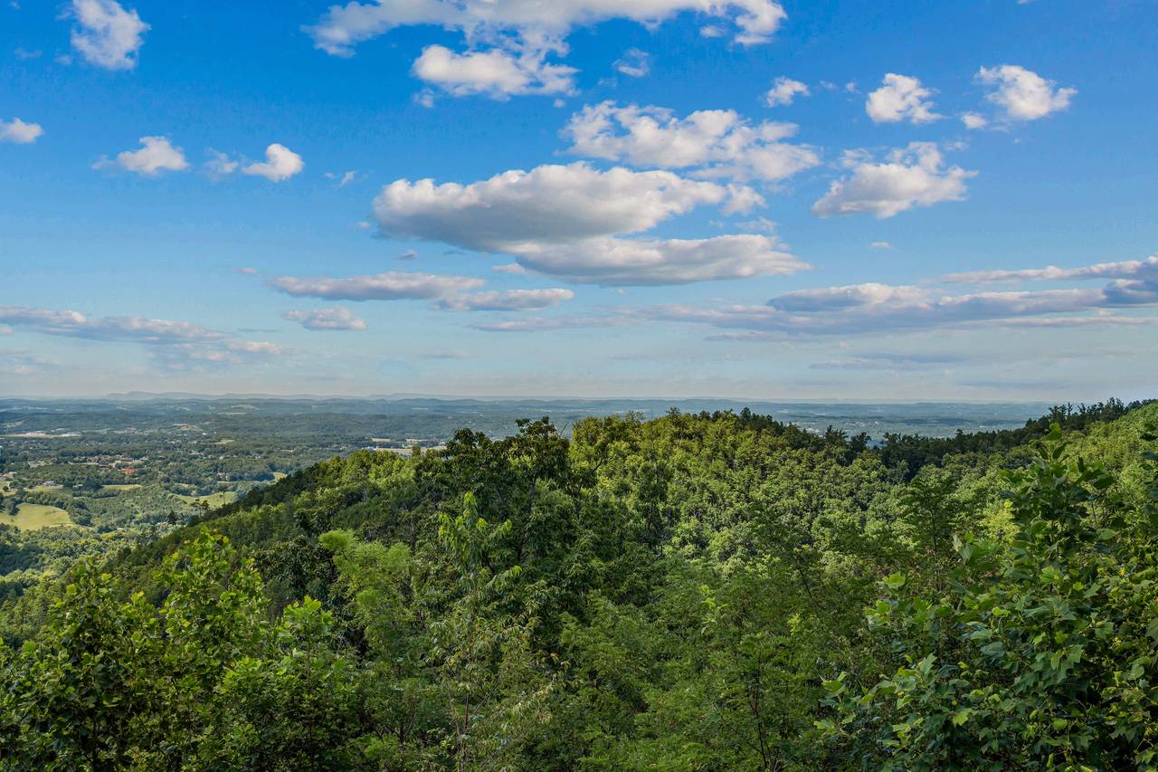 Stunning panoramic views from the cabin's back deck Stunning panoramic views from the cabin's back deck