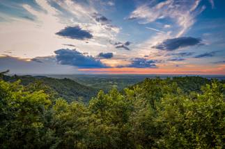 Stunning panoramic views from the cabin's back deck Stunning panoramic views from the cabin's back deck