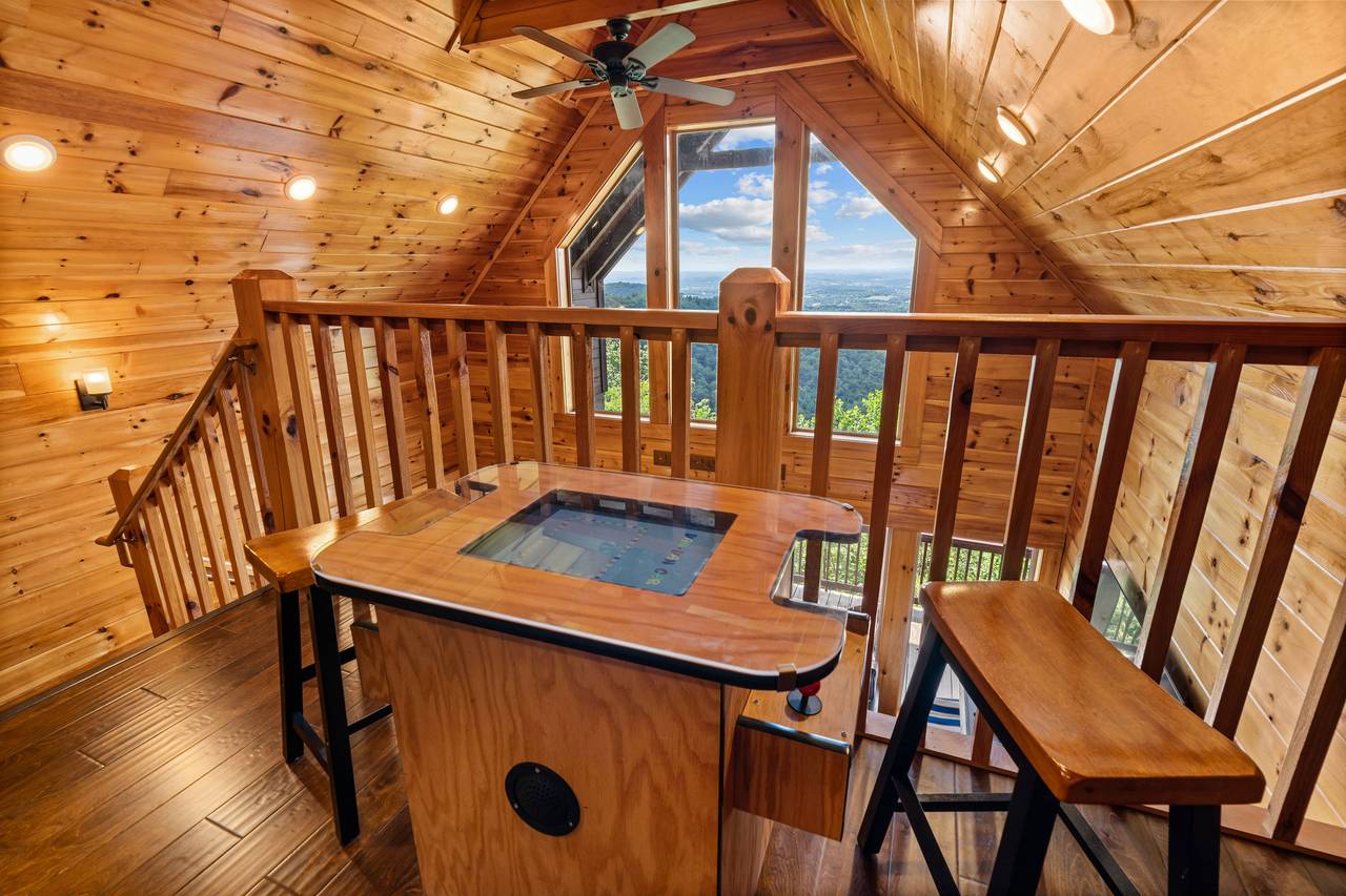 Game loft with foosball & 2 classic arcade games Game loft with foosball & 2 classic arcade games