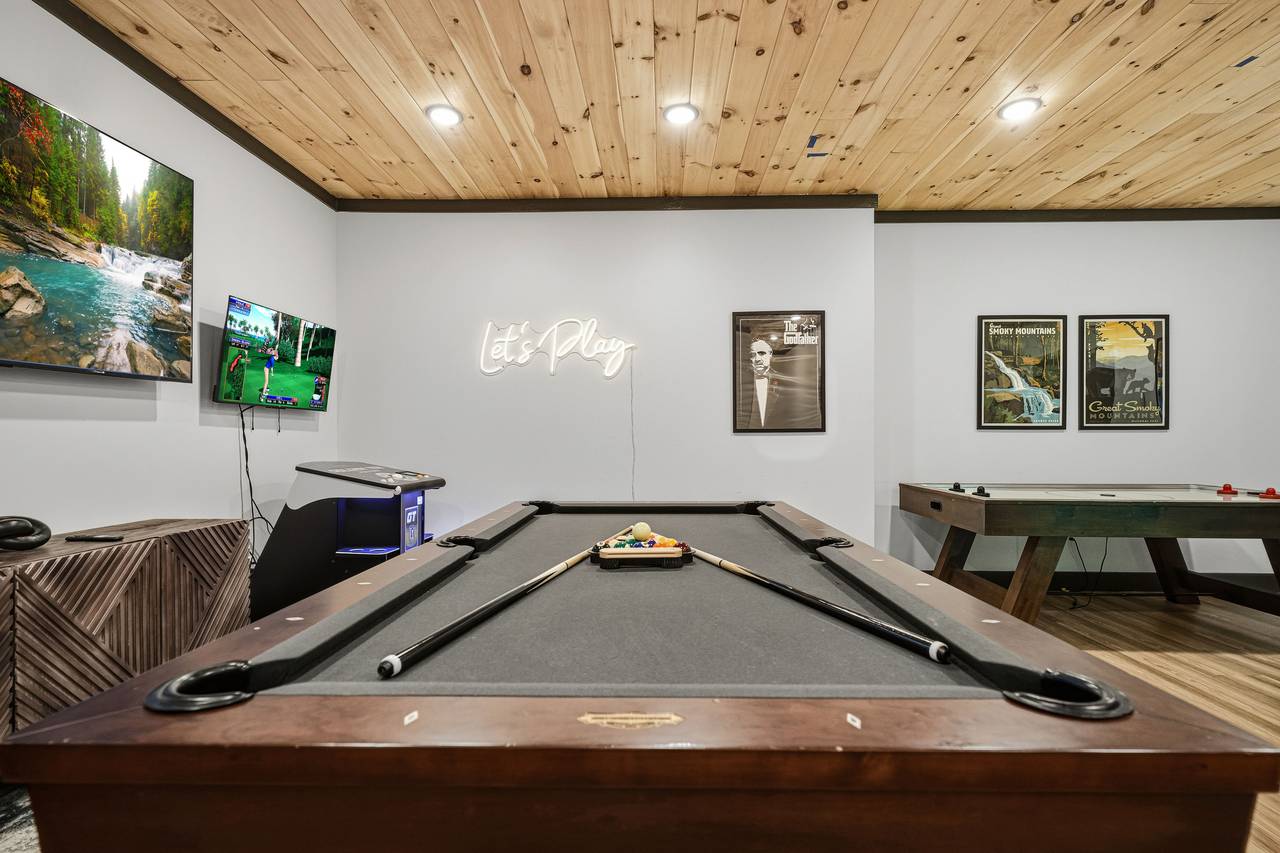 <span class="name">Pool Table, Buck Hunter, Golden Tee, Air Hockey & Multi-Cade</span> <span class="name">Pool Table, Buck Hunter, Golden Tee, Air Hockey & Multi-Cade</span>