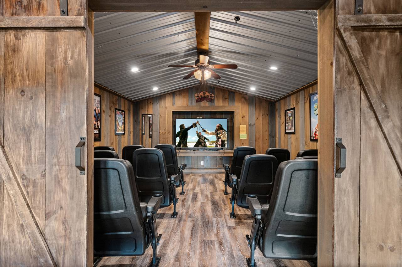 <span class="name">Private theater with real cinema seating & Blu-ray player</span> <span class="name">Private theater with real cinema seating & Blu-ray player</span>