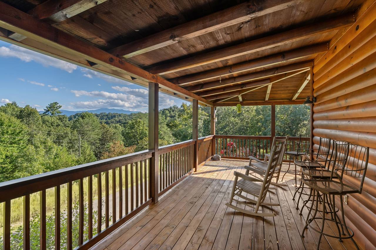 Deck seating for enjoying peaceful mornings Deck seating for enjoying peaceful mornings