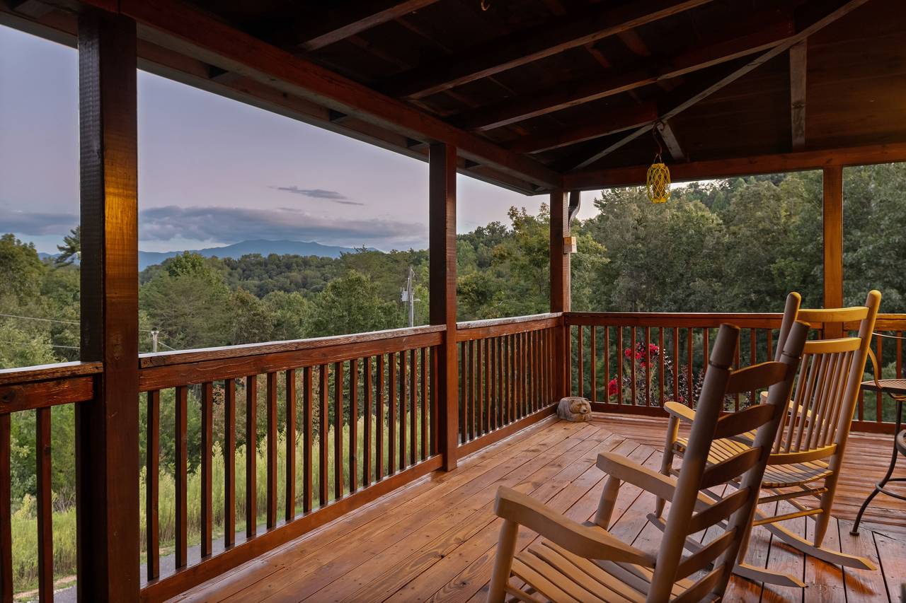 Deck seating for enjoying peaceful mornings Deck seating for enjoying peaceful mornings