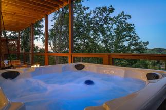 <span class="name">Hot tub under covered deck for year-round enjoyment</span> <span class="name">Hot tub under covered deck for year-round enjoyment</span>