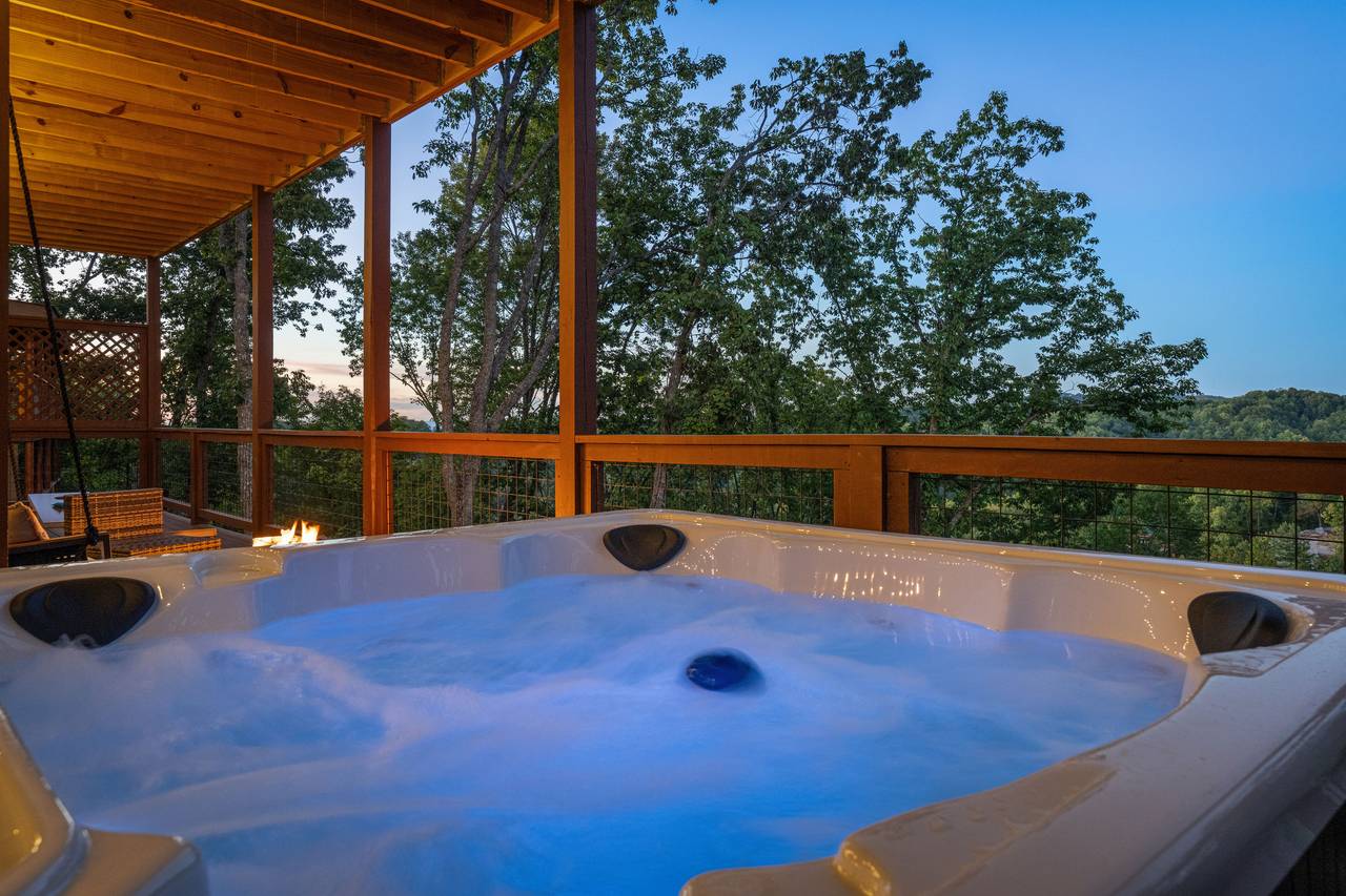 <span class="name">Hot tub under covered deck for year-round enjoyment</span> <span class="name">Hot tub under covered deck for year-round enjoyment</span>