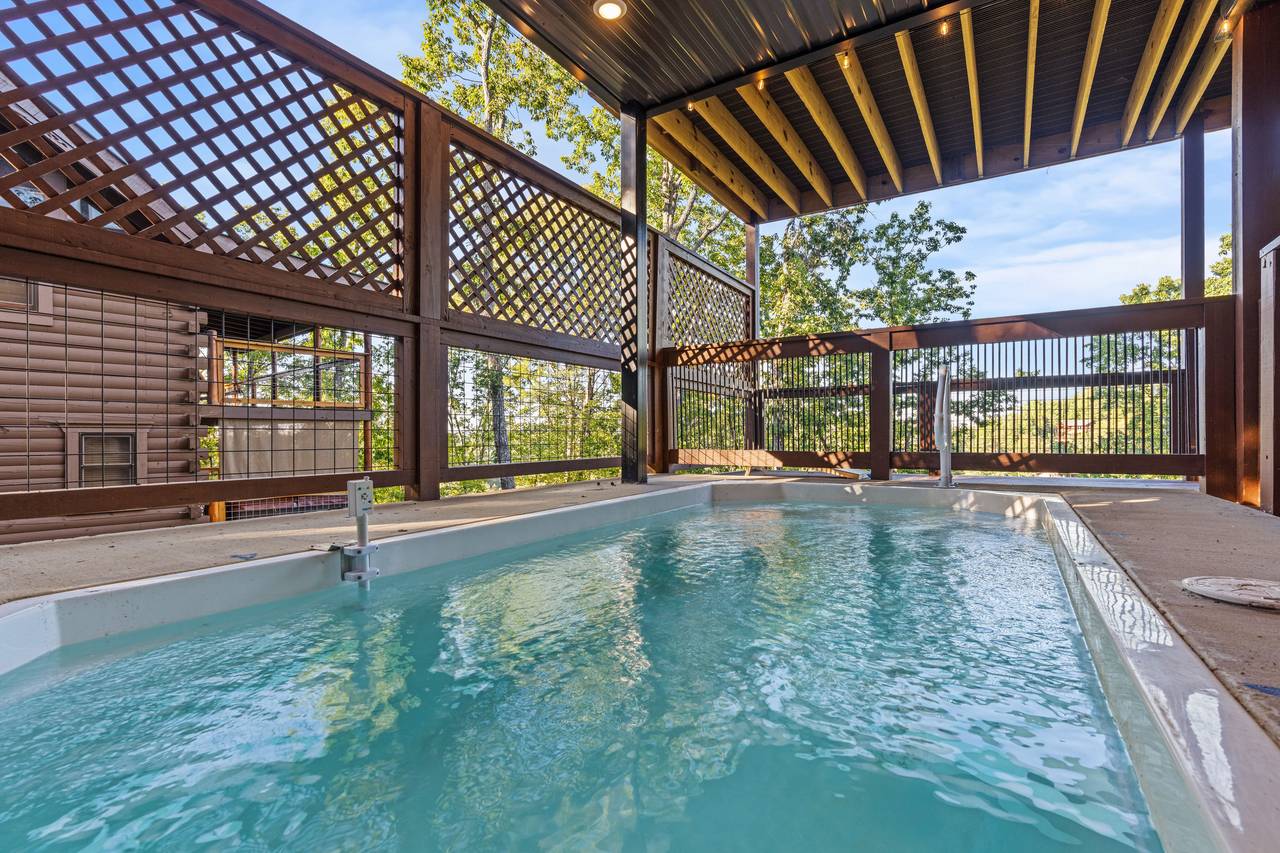 <span class="name">Romantic retreat with heated pool & covered seating area</span> <span class="name">Romantic retreat with heated pool & covered seating area</span>