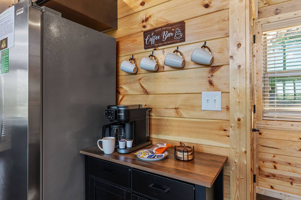 <span class="name">Coffee station with 12 cup coffee pot and Kuerig combo</span> <span class="name">Coffee station with 12 cup coffee pot and Kuerig combo</span>