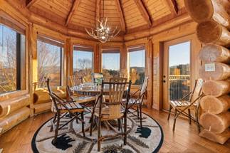 <span class="name">Dining knook with custom log table and chairs</span> <span class="name">Dining knook with custom log table and chairs</span>