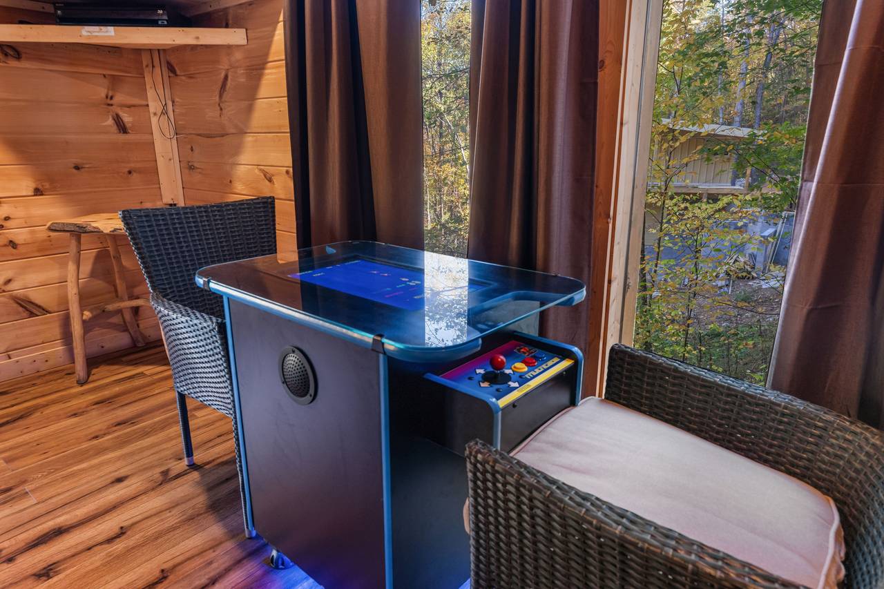Multicade arcade & comfy seating for hours of play Multicade arcade & comfy seating for hours of play
