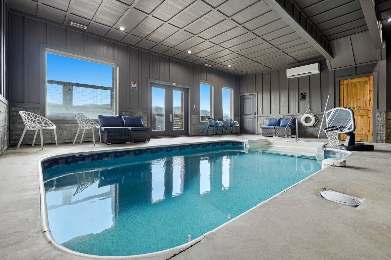 <span class="name">Heated private indoor pool retreat with year-round swimming</span> <span class="name">Heated private indoor pool retreat with year-round swimming</span>