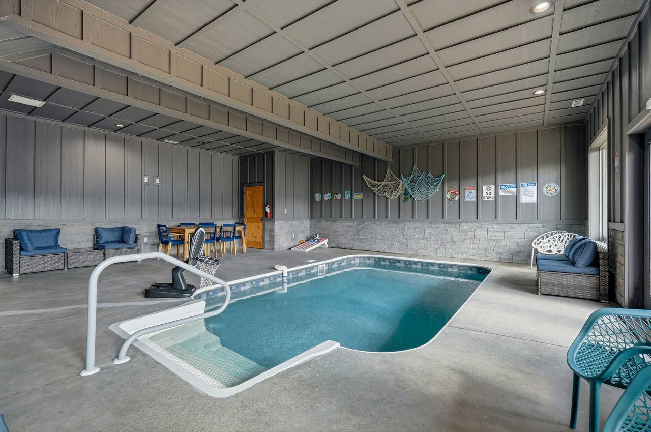 <span class="name">Heated private indoor pool retreat with year-round swimming</span> <span class="name">Heated private indoor pool retreat with year-round swimming</span>