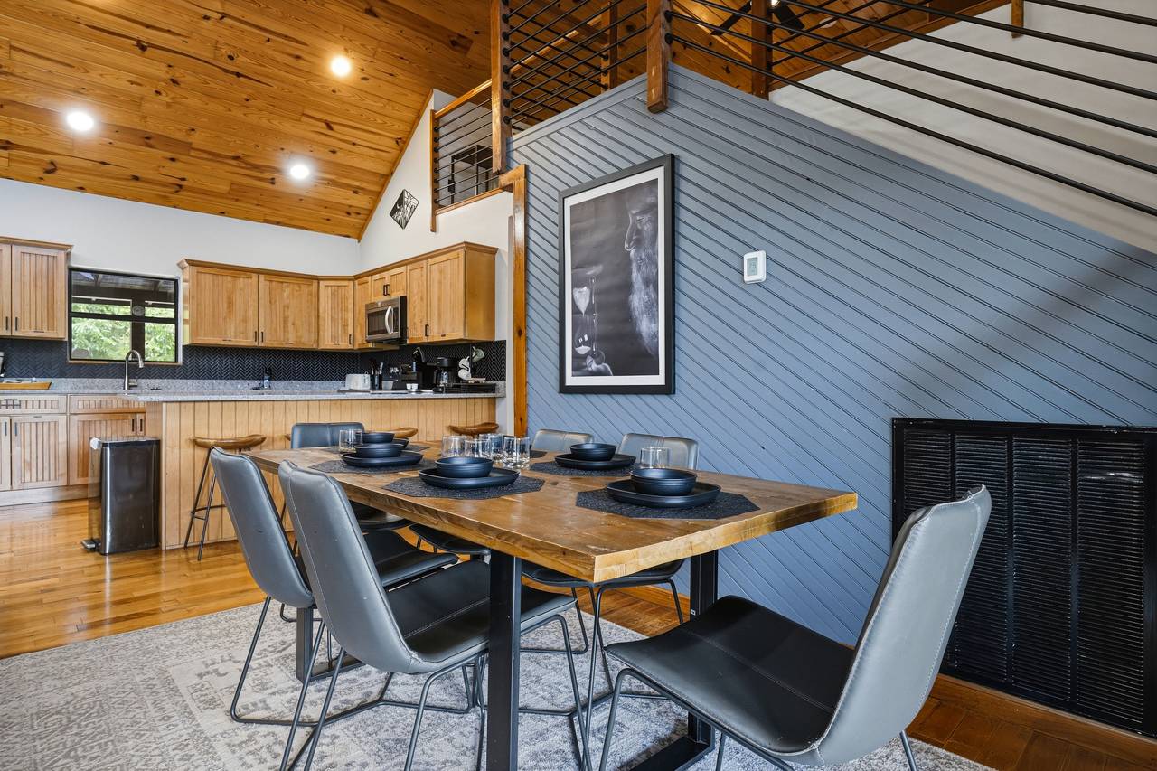 Dining area perfect for meals and game nights Dining area perfect for meals and game nights