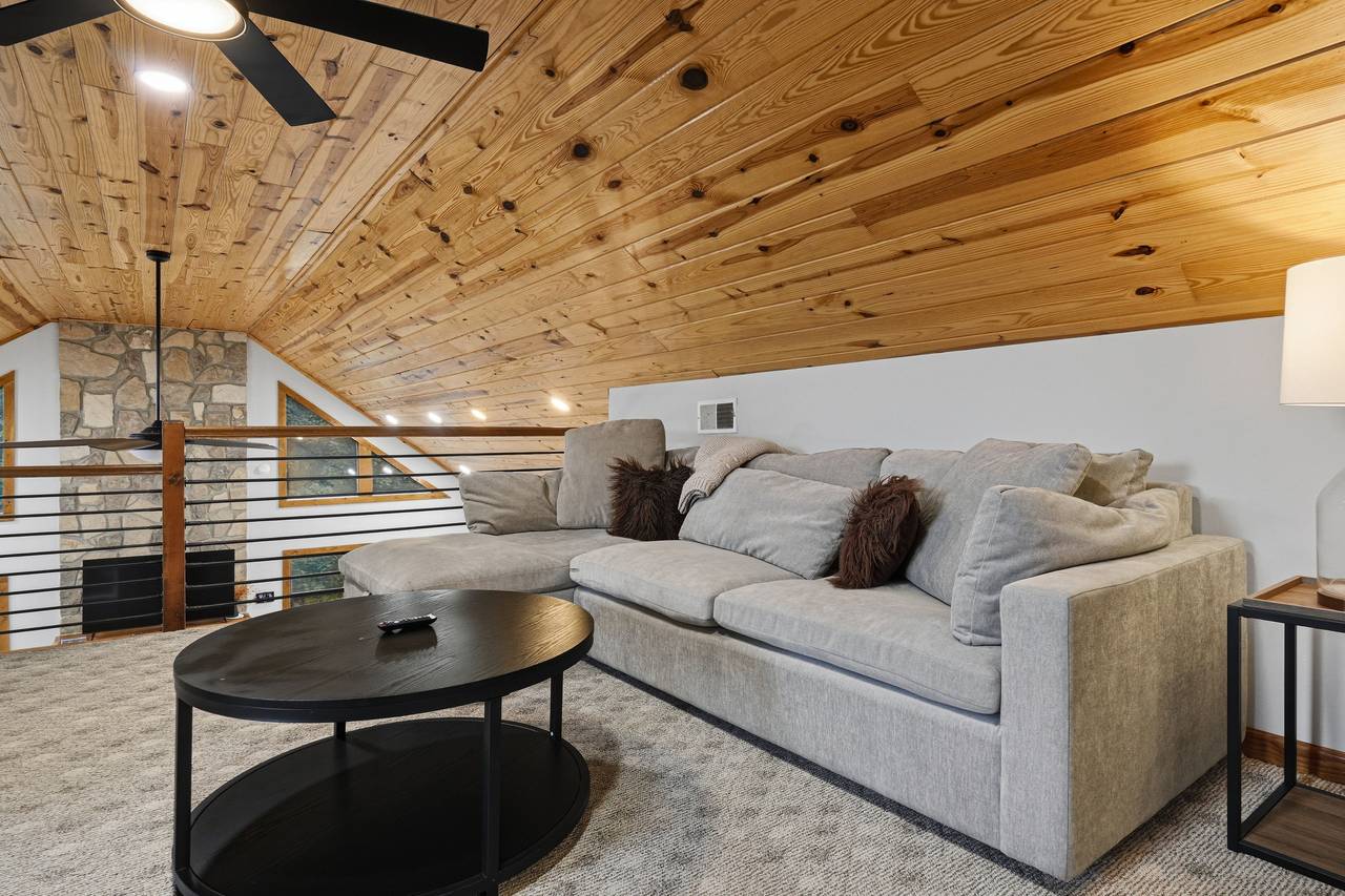 Queen sleeper sofa offers additional guest space Queen sleeper sofa offers additional guest space